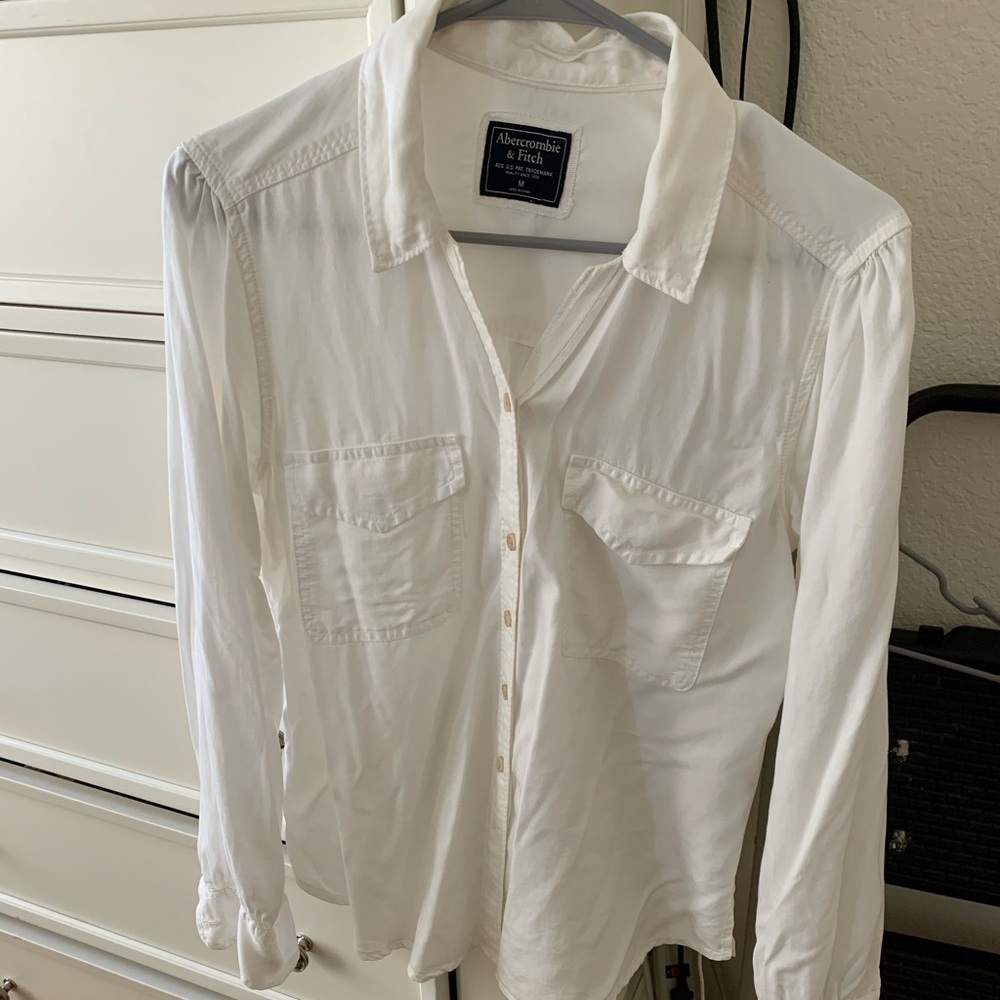 Abercrombie white button down